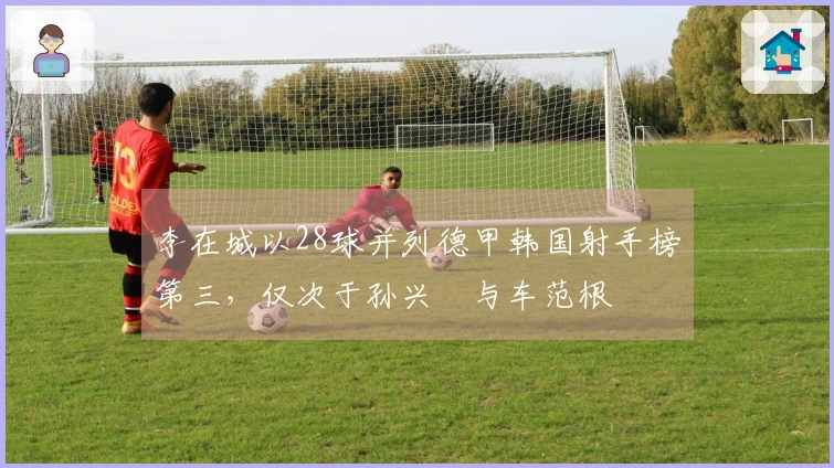李在城以28球并列德甲韩国射手榜第三，仅次于孙兴慜与车范根